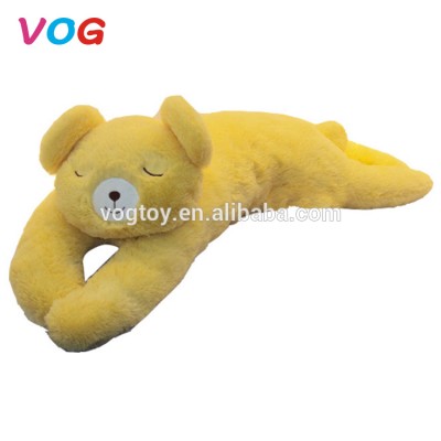 Custom peluches stuffed toy animals home used long body shaped soft sleeping pillow