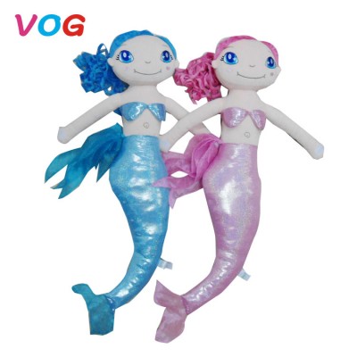 Beautiful mermaid plush toys for girl lovely doll small soft stuffed toys