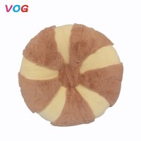 Modern styles custom soft round cushion cover plush seat covers