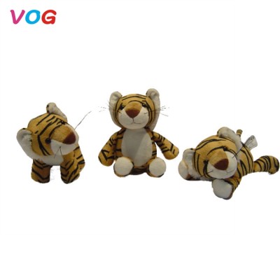 Cheap custom animal plush forest toys soft stuffed toy tiger for kids