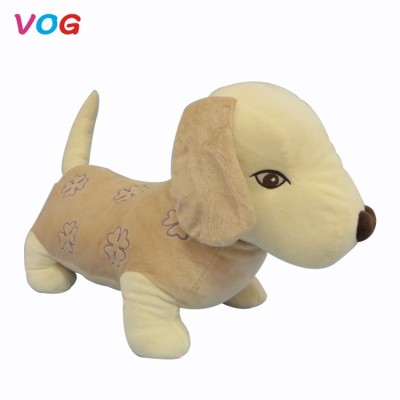 Cozy warm animal design shaped dog stuffed toy foldable plush baby blanket