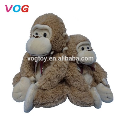 Factory price lifelike plush monkey toys custom made stuffed animals monkey for kids gifts