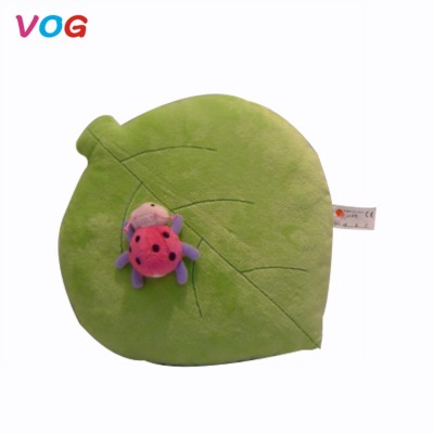 2018 laster design creative green leaf soft stuffed plush sofa seat covers cushion cover for home